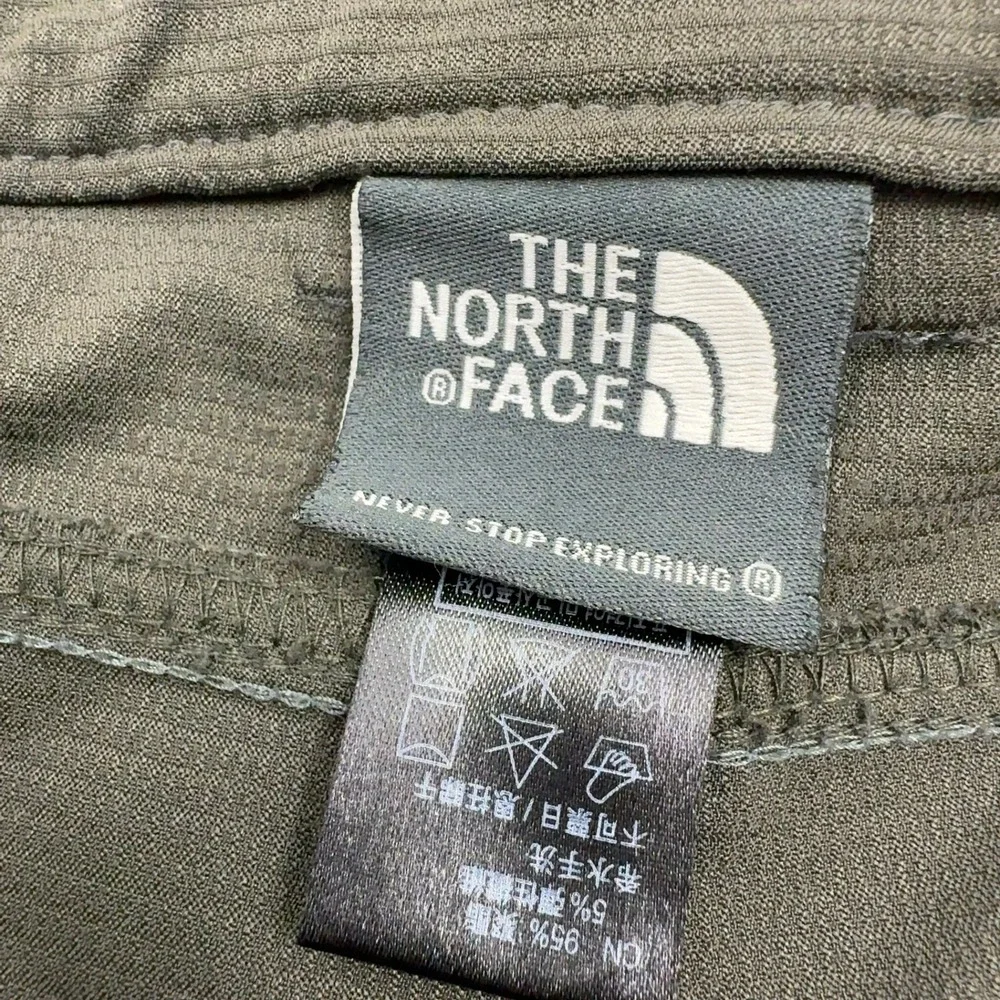 The North Face Cargo Pants Mens L Green Polyester Convertible Hiking Gorpcore